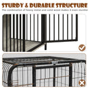 Lemberi 44 Inch double Dog Crate Furniture with 2 Storage Drawers,Wooden Dog Kennel for Inside,tables with dog crate for Large Medium Small Dogs 2 Pack