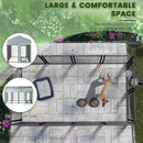 LEMBERI 8x4x4 Outside Dog Kennel with Roof for Large Dogs