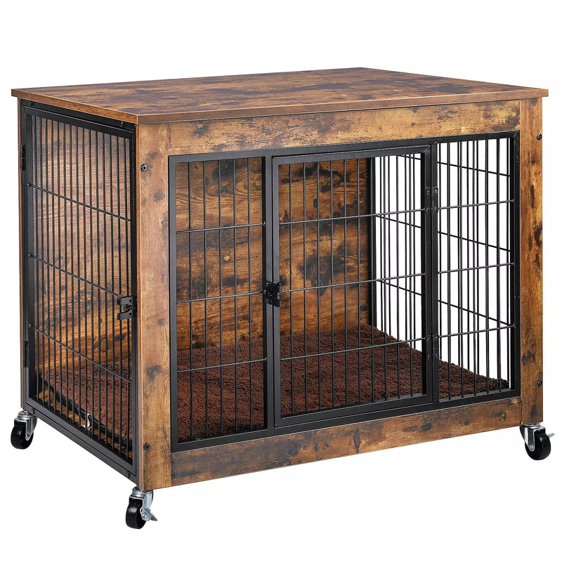 LEMBERI Dog Crate Furniture with Cushion