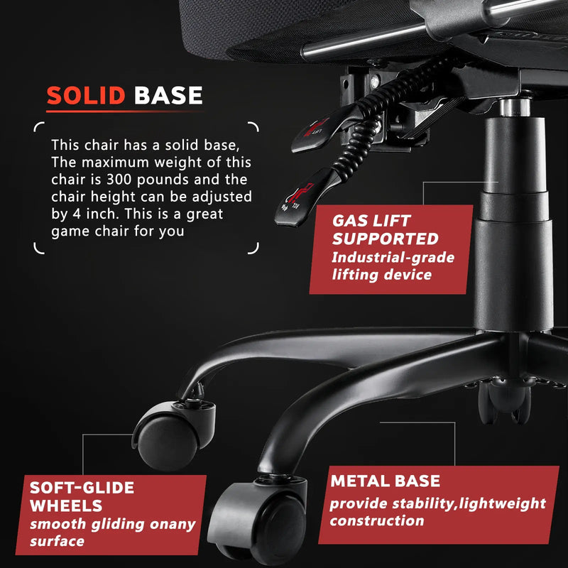 LEMBERI Gaming Chair, Fabric Big and Tall Video Game Chairs for Adults with Footrest,Racing Style Ergonomic Computer Gamer Chair with Headrest and Lumbar Support