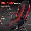 LEMBERI Gaming Chair, Fabric Big and Tall Video Game Chairs for Adults with Footrest,Racing Style Ergonomic Computer Gamer Chair with Headrest and Lumbar Support