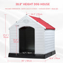 LEMBERI Indoor/Outdoor Durable Dog House with Air Vents and Elevated Floor DH01