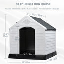 LEMBERI Indoor/Outdoor Durable Dog House with Air Vents and Elevated Floor DH01