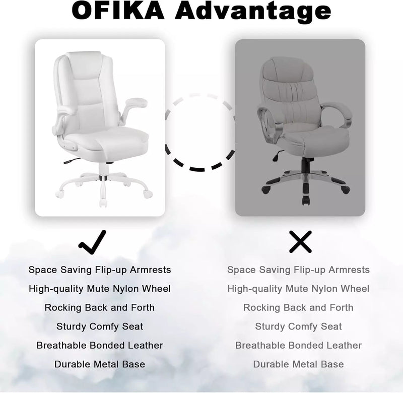 OFIKA Big and Tall Office Chair Computer Desk Chair OFC02