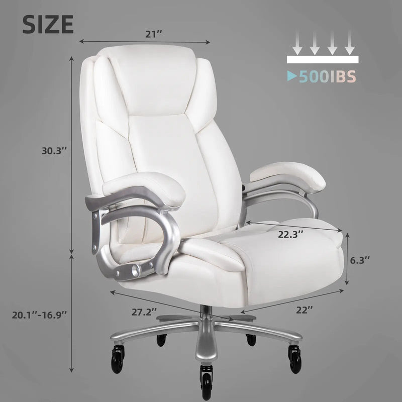 Ofika OFIKA Heavy Duty Big and Tall Office Chair, 500LBS Executive Chair