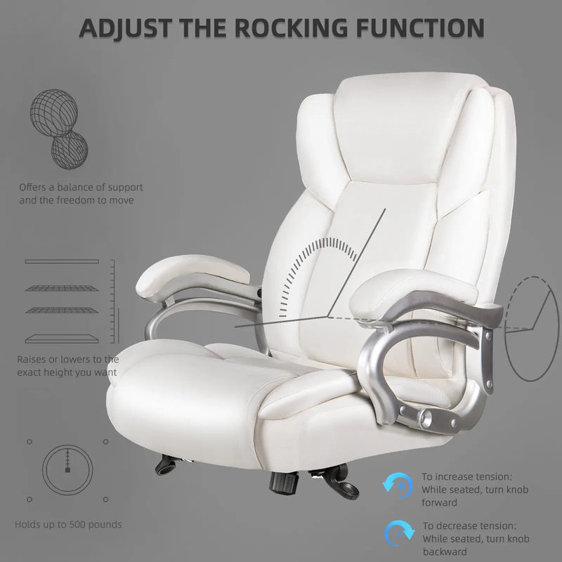Ofika OFIKA Heavy Duty Big and Tall Office Chair, 500LBS Executive Chair