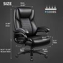 OFIKA Heavy Duty Big and Tall Office Chair, 500LBS High Back PU Leather Executive Chair OFC07