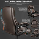 OFIKA Heavy Duty Big and Tall Office Chair, 500LBS High Back PU Leather Executive Chair OFC07
