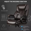 OFIKA Heavy Duty Big and Tall Office Chair, 500LBS High Back PU Leather Executive Chair OFC07