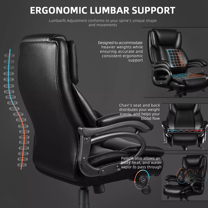 Ofika OFIKA Heavy Duty Big and Tall Office Chair, 500LBS Executive Chair