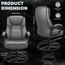 OFIKA Heavy Duty Big and Tall Office Chair, 500LBS High Back PU Leather Executive Chair OFC07