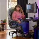 OFIKA Heavy Duty Big and Tall Office Chair, 500LBS High Back PU Leather Executive Chair OFC07