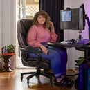 OFIKA Heavy Duty Big and Tall Office Chair, 500LBS High Back PU Leather Executive Chair OFC07