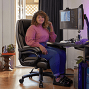 OFIKA Heavy Duty Big and Tall Office Chair, 500LBS High Back PU Leather Executive Chair OFC07