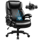 OFIKA Heavy Duty Big and Tall Office Chair, 500LBS High Back PU Leather Executive Chair OFC07