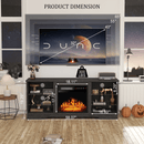 WALEAF 58 Inches Fireplace TV Stand with 18''Fireplace