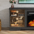 WALEAF 58 Inches Fireplace TV Stand with 18''Fireplace