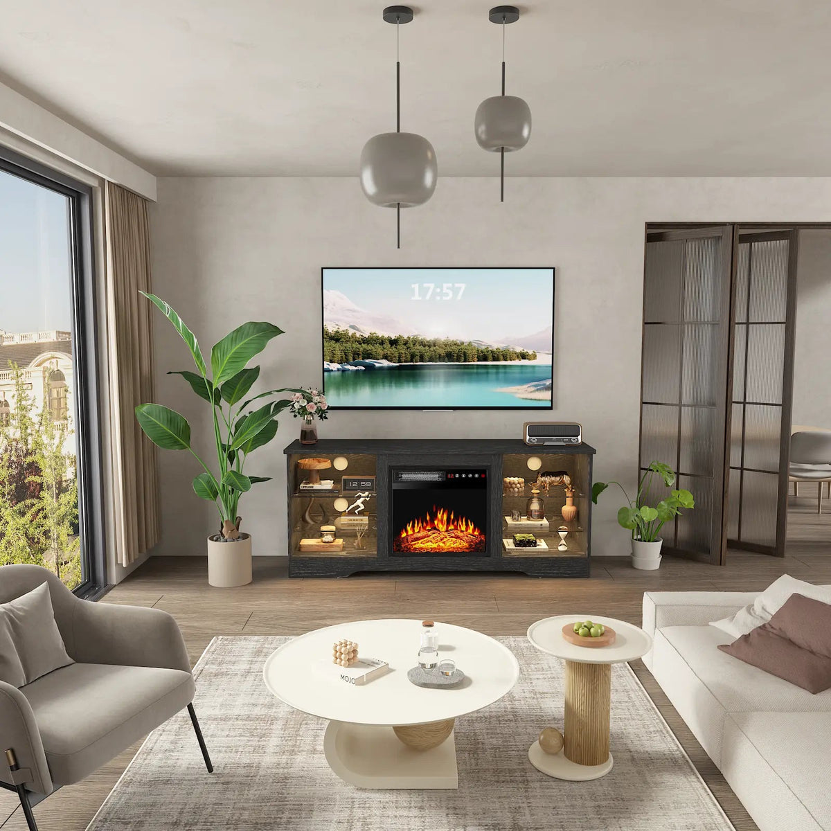 pretzi-58-inches-fireplace-tv-