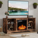 WALEAF 58 Inches Fireplace TV Stand with 18''Fireplace