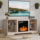 WALEAF 58 Inches Fireplace TV Stand with 18''Fireplace