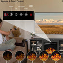 WALEAF 58 Inches Fireplace TV Stand with 18''Fireplace