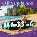 PUKAMI 11.1' Inflatable Stand Up Paddle Board with Premium SUP Accessories, 450lbs Extra Wide Stand Up Paddleboard for Youth/Adults of All Skill Levels, Non-Slip EVA Deck Blow Up Paddleboards