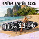 PUKAMI 11.1' Inflatable Stand Up Paddle Board with Premium SUP Accessories, 450lbs Extra Wide Stand Up Paddleboard for Youth/Adults of All Skill Levels, Non-Slip EVA Deck Blow Up Paddleboards