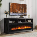 BOSSIN 65 inches Fireplace TV Stand for TVs Up to 75" TV with 60" Electric Fireplace