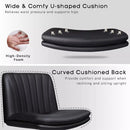 WALEAF Criss Cross Chair with Wheels,Armless Cross Legged Office Desk Chair