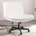 PUKAMI Criss Cross Chair with Wheels,Armless Cross Legged Office Desk Chair