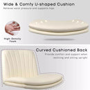 WALEAF Criss Cross Chair with Wheels,Armless Cross Legged Office Desk Chair