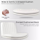 WALEAF Criss Cross Chair with Wheels,Armless Cross Legged Office Desk Chair