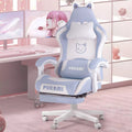 PUKAMI Gaming Chair with Cat Ears and Cat Paw Cushion Pillow