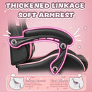 PUKAMI Gaming Chair with Cat Ears and Cat Paw Cushion Pillow