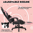 PUKAMI Gaming Chair with Cat Ears and Cat Paw Cushion Pillow