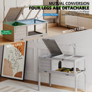 BOSSIN Turtle Cage Reptile Terrarium with Lamp Holder