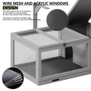 BOSSIN Turtle Cage Reptile Terrarium with Lamp Holder