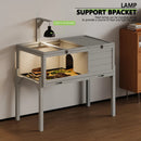 BOSSIN Turtle Cage Reptile Terrarium with Lamp Holder