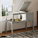 BOSSIN Turtle Cage Reptile Terrarium with Lamp Holder