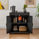 VITESSE 24" Large Sofa Side Table with Charging Station