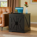 VITESSE 24" Large Sofa Side Table with Charging Station