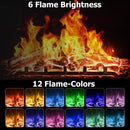 Vitesse 3-Sided Glass Fireplace TV Stand for TVs up to 65''