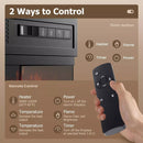 Vitesse 3-Sided Glass Fireplace TV Stand for TVs up to 65''