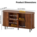 VITESSE 55" Wood Buffet Sideboard Cabinet with Storage, Mid-Century Modern Coffee Bar Cabinet