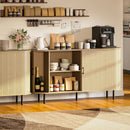 VITESSE 55" Wood Buffet Sideboard Cabinet with Storage, Mid-Century Modern Coffee Bar Cabinet
