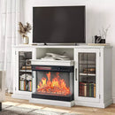 Vitesse 59 inches 3-Sided Glass Fireplace TV Stand for TVs up to 65'' with Fireplace