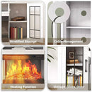 Vitesse 59 inches 3-Sided Glass Fireplace TV Stand for TVs up to 65'' with Fireplace