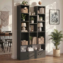 VITESSE 64.72" Modern Fireplace Bookshelf with Drawer, Tall Bookcase with 3D Realist Flame