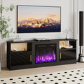 VITESSE 70" Fireplace TV Stand with 23" Electric Fireplace for TVs Up to 80 inch