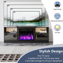 VITESSE 70" Fireplace TV Stand with 23" Electric Fireplace for TVs Up to 80 inch